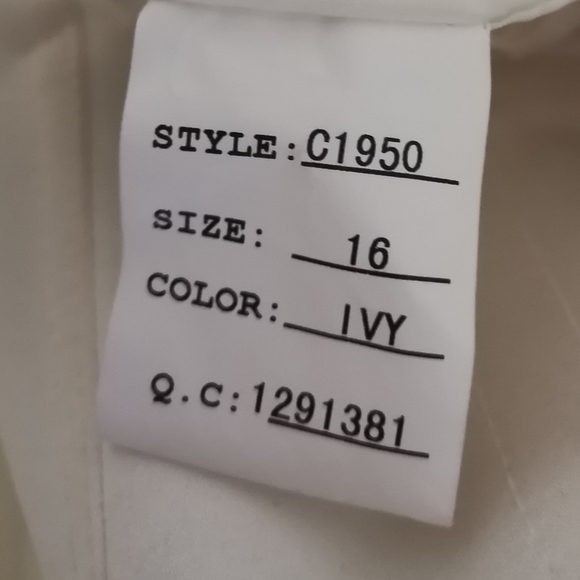 CASABLANCA BRIDAL DRESS STYLE 1950 - Picture 10 of 12